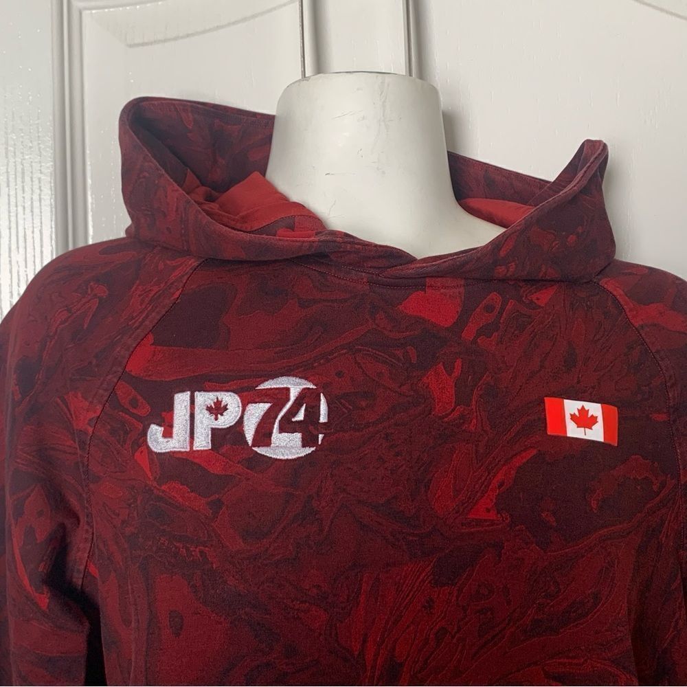 Lululemon Olympic Red Patterned Hoodie - Picture 3 of 5